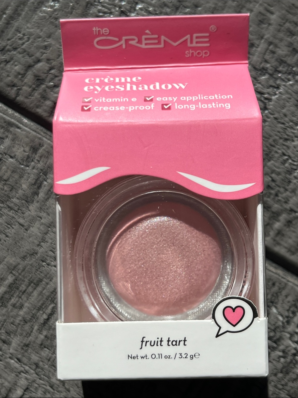 The Crème Shop Fruit Tart Creme Eyeshadow - Pink